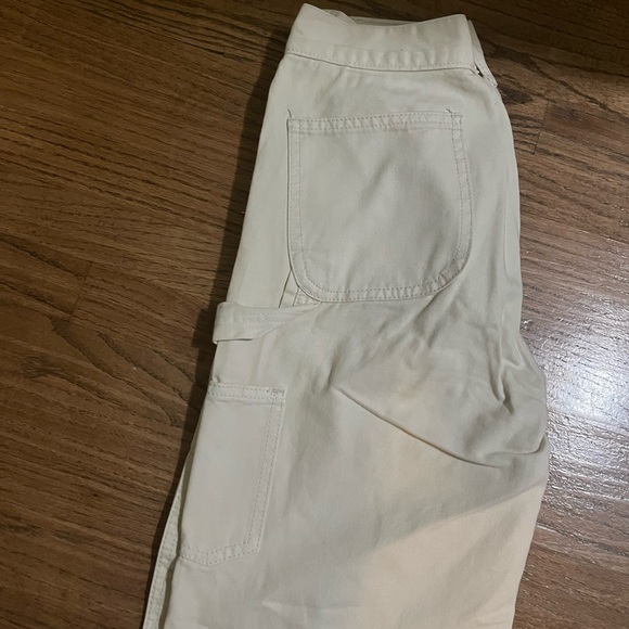 brandy melville john galt cream cargo pants - Picture 3 of 3